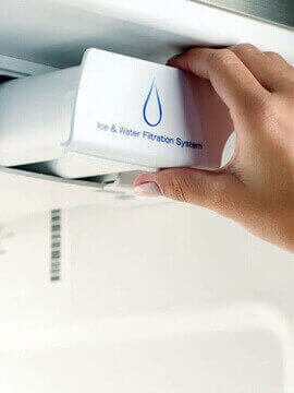 Troca de filtro para refrigeradores